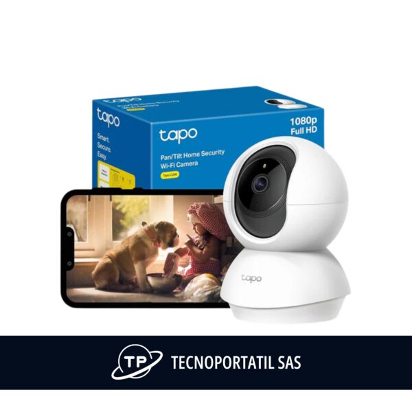 Cámara-de-Seguridad-Wi-Fi-Tapo-C200-Monitoreo-360°-y-Visión Nocturna